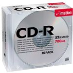 イメーション データ用追記型 CD-R 700MB(52倍速対応/シルバー)10枚パック CDR80BSBX10P