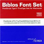 いなもと印刷 Biblos Font Set PostScript Type1/TrueType Font For Macintosh