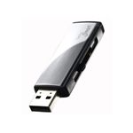 アイ・オー・データ機器 <ToteBag Smart>USB2.0対応 フラッシュメモリ 2GB(ミラーシルバー) TB-AT2G/S