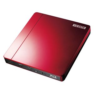 アイ・オー・データ機器 BDXL・3D再生対応 ポータブルブルーレイドライブ オリエントレッド BRP-U6CR