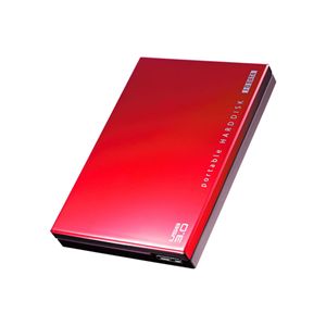 アイ・オー・データ機器 USB 3.0対応 ポータブルHDD「超高速カクうす」 レッド×ブラウン 500GB HDPC-UT500R