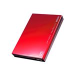 アイ・オー・データ機器 USB 3.0対応 ポータブルHDD「超高速カクうす」 レッド×ブラウン 1TB HDPC-UT1.0R