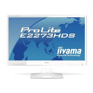 イーヤマ <ProLite>21.5インチワイドTFTモニタ E2273HD(1920x1080/D-Sub15Pin/HDCP対応DVI/HDMI/S-スピーカー/ホワイト) PLE2273HDS-W1