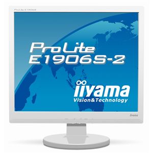 イーヤマ <ProLite>19インチTFTモニタ E1906S-2 (1280×1024/D-Sub15Pin/HDCP対応DVI/S-スピーカー/ホワイト) PLE1906S-W2