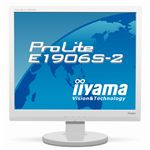 イーヤマ <ProLite>19インチTFTモニタ E1906S-2 (1280×1024/D-Sub15Pin/HDCP対応DVI/S-スピーカー/ホワイト) PLE1906S-W2