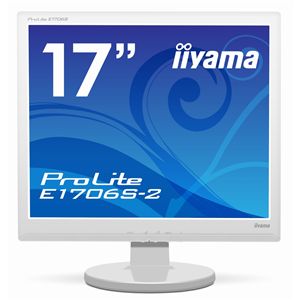 イーヤマ <ProLite>17インチTFTモニタ E1706S-2 (1280×1024/D-Sub15Pin/HDCP対応DVI/S-スピーカー/ホワイト) PLE1706S-W2