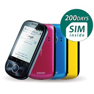 日本通信 IDEOS 200日パッケージ BM-IDEOS-200D