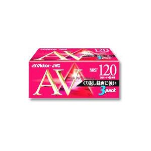 日本ビクター 録画用 VHS ビデオカセット 120分(ST)3本パック 3T-120AVK