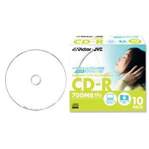 日本ビクター CD-R INK ワイドホワイト 5mmケース CD-R80PF10