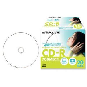 日本ビクター CD-R INK ワイドホワイト 5mmケース CD-R80PF20