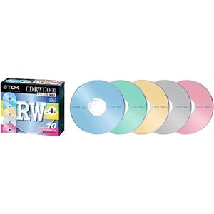 TDK データ用書換型 CD-RW 700MB(4倍速対応)10枚パック CD-RW80X10CCS