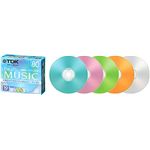 TDK 音楽用追記型 CD-R 80分(カラーMIX)10枚パック CD-RDE80CMX10N