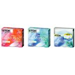 TDK 音楽用追記型 CD-R 80分(カラープリンタブル)10枚パック CD-RDE80CPMX10N