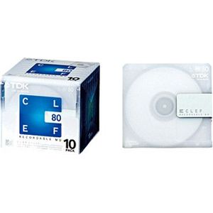 TDK <CLEF>音楽用 MD 80分(ミルキーホワイト)10枚パック MD-CL80X10N