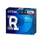 TDK TDK データ用CD-R 700MB 32倍速対応 ホワイトレーベル(ノンプリンタブル) 5mmプラケース 10枚パック CD-R80TFX10A