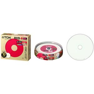 TDK TDK DVD+R 【台湾製】 片面2層(8.5GB) 2.4～8倍速 インクジェットプリンタ対応(ホワイト) ポットケース入り 10枚 D+R85PWB10PS