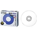 TDK データ用書換型 DVD-RAM 4.7GB(3倍速対応/プリンタブル/ホワイト/日本製)10枚パック DRAM47PB10S