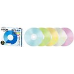 TDK データ用書換型 DVD-RW 4.7GB(4倍速対応/プリンタブル/カラーミックス)5枚パック DRW47PMB5S