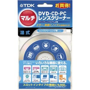 TDK DVD/CDマルチレンズクリーナー 湿式 CD-WLC2MH