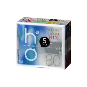 TDK MDディスク HOシリーズ 80分 カラーミックス 5枚パック MD-HO80MAX5N