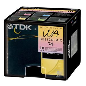 TDK MDディスク WAシリーズ 74分 デザインミックス 10枚パック MD-WA74MX10N