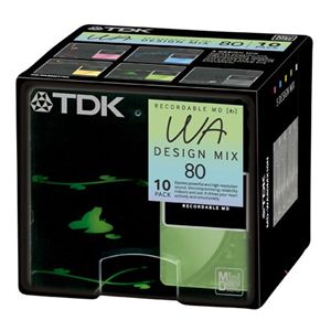 TDK MDディスク WAシリーズ 80分 デザインミックス 10枚パック MD-WA80MX10N
