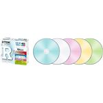 TDK CD-R 700MB 48X インクジェットプリンタ対応ワイドカラーMIX 薄型5mmケース1枚入X10枚入り CD-R80CPMX10B