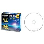 TDK DVD-RW PCデータ用 4.7GB 4X 超硬 インクジェットプリンタ対応ホワイト 5mmケースX10枚 DRW47HCPWB10A