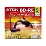 TDK 録画用 書き換え型ブルーレイディスク 25GB 1-2倍速対応 ノーマルレーベル(ゴールド) 5枚パック BEV25A5A