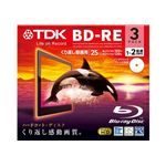 TDK 録画用 書き換え型ブルーレイディスク 25GB 1-2倍速対応 ワイドプリント仕様ホワイト 3枚パック BEV25PWA3A