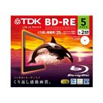 TDK 録画用 書き換え型ブルーレイディスク 25GB 1-2倍速対応 ワイドプリント仕様ホワイト 5枚パック BEV25PWA5A