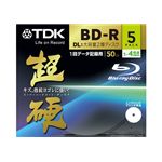 TDK データ用 追記型ブルーレイディスク 50GB 1-4倍速対応 超硬 ワイドプリント仕様ホワイト 5枚パック BRD50HCPWB5A