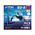 TDK 録画用 追記型ブルーレイディスク 25GB 1-4倍速対応 ワイドプリント仕様ホワイト 20枚パック BRV25PWB20A