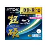 TDK 録画用 追記型ブルーレイディスク 50GB 1-6倍速対応 超硬 ワイドプリント仕様ホワイト 10枚パック BRV50HCPWC10A