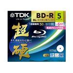 TDK 録画用 追記型ブルーレイディスク 50GB 1-6倍速対応 超硬 ワイドプリント仕様ホワイト 5枚パック BRV50HCPWC5A