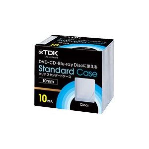 TDK BD/DVD/CD収納ケース 10mmクリアケース10枚 CASE-PCC10A