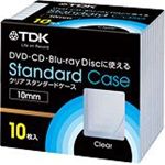 TDK BD/DVD/CD収納ケース 10mmクリアケース10枚 CASE-PCC10A