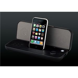 TDK XA-Lunch boxシリーズ アンプ内蔵型 iPod dock付 3W+3Wスピーカー(ブラック) SP-XA3602BK
