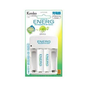 KENKO ニッケル水素充電池 ENERG U-#101AS (充電器・単3形充電池2本セット) U-#101AS