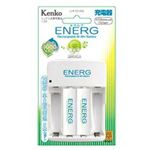 KENKO ニッケル水素充電池 ENERG U-#101AS (充電器・単3形充電池2本セット) U-#101AS