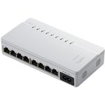 ロジテック 100BASE対応スイッチングハブ(電源内蔵/8ポート) LAN-SW08P/PB