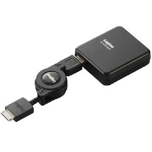 ロジテック Walkman専用充電ケーブル/サービスUSBコネクタ付/ブラック LPA-ACWU01BK