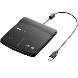 ロジテック USB2.0 読み込み専用 外付型DVD-ROMユニット(ブラック) LDV-P8U2LBK