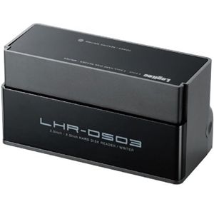 ロジテック HDDリーダーライター/3.5+2.5+SSD/USB2.0+SATA/ブラック LHR-DS03SAU2