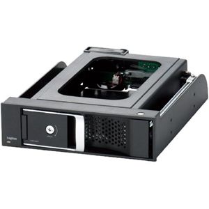 ロジテック HDDリーダーライタ 3.5インチ/SATA接続/冷却ファン搭載/5インチベイ内蔵型(ブラック) LHR-IS01BK
