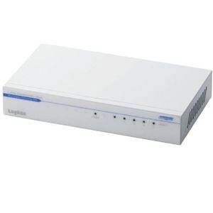 ロジテック ギガビットイーサネット対応スイッチングハブ/5ポート/電源内蔵/メタル LAN-GSW05P/MA
