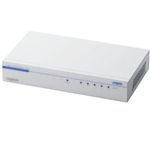 ロジテック ギガビットイーサネット対応スイッチングハブ/5ポート/電源内蔵/メタル LAN-GSW05P/MA