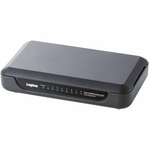 ロジテック イーサネットHUB/8ポート/電源外付(ブラック) LAN-SW08/PHB