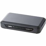 ロジテック イーサネットHUB/8ポート/電源外付(ブラック) LAN-SW08/PHB