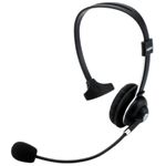 ロジテック Bluetooth/PC用ヘッドセット/片耳オーバーヘッド/ケーブル充電/ブラック LBT-PCVM01BK